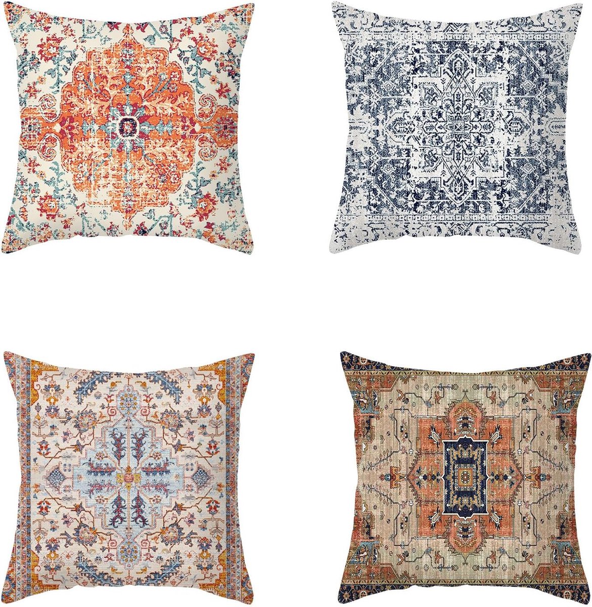 Goodivery ® Cushion Covers Set van 4 voor Bank en Woonkamer - 45 x 45 cm