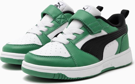 PUMA Puma Rebound V6 Lo AC+ PS Unisex Sneakers - PUMA White-PUMA Black-Archive Green