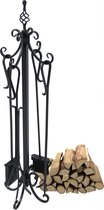 Lexium Haardset - Openhaard set - Openhaard gereedschap - Pook - Asschep - Haardtang - Haardset voor houtkachel