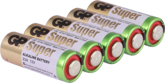 5x GP Ultra Batterij 12V V23GA