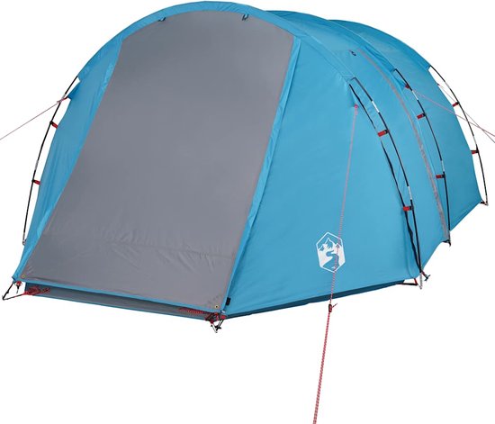 vidaXL Tunneltent 4-persoons - Waterdicht - Blauw Kampertent - Tunneltent - Blauwe Tent - Waterdichte Tent - Windbestendige Tent van Vidaxl — afbeelding 5