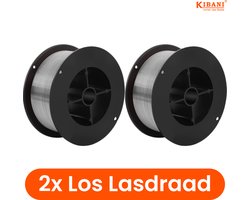 2 Rollen Lasdraad voor Lasapparaat - Flux Lasdraad - 0,8 mm - Voor Gasloos Lassen - Set van Twee - Universeel - Voor MIG/MAG/TIG Lassers