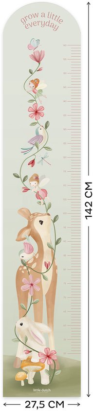 Little Dutch Muursticker Groeimeter - Fairy Garden