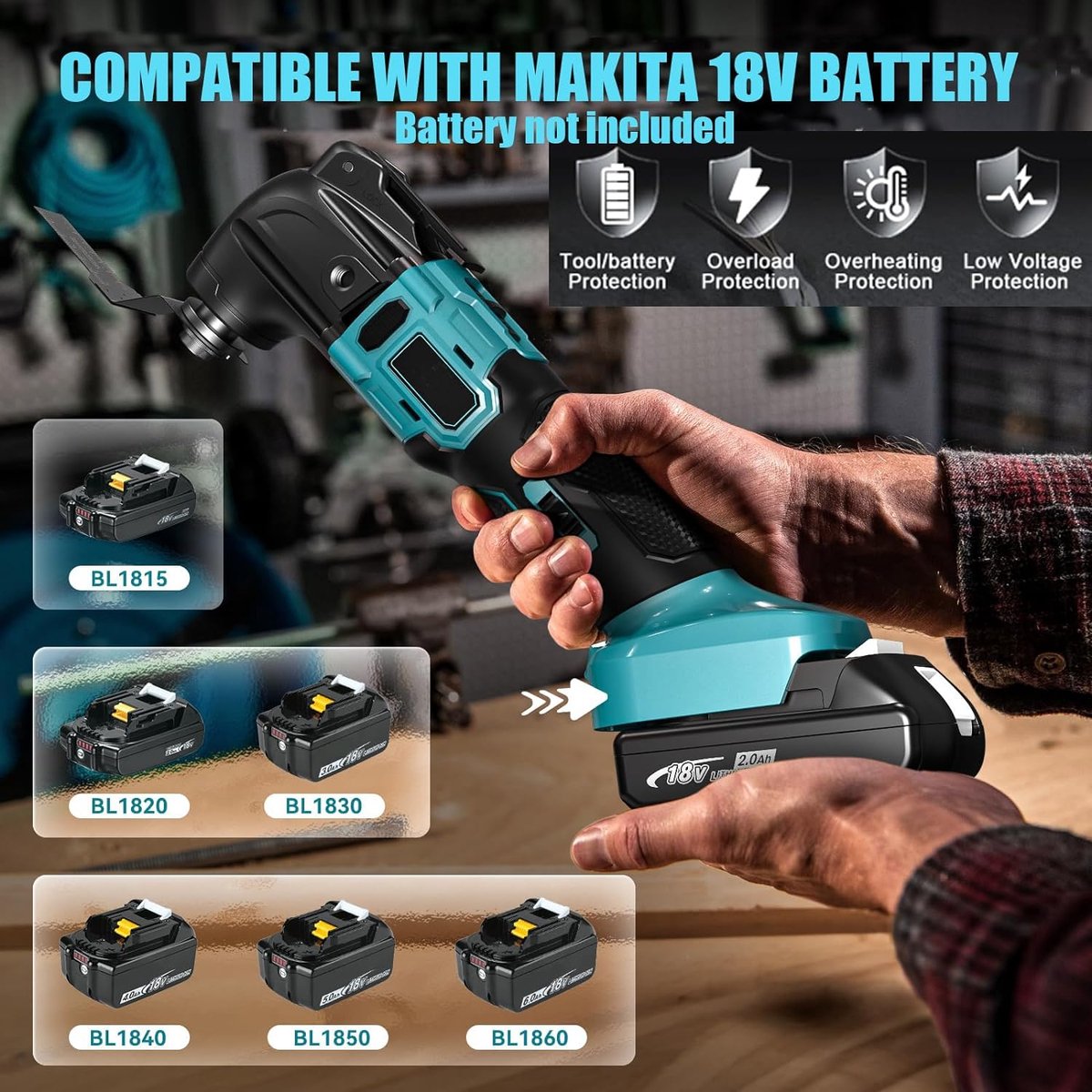 Makita Instava Multitool Accu 18V - Oscillerende Multitool thumbnail 3