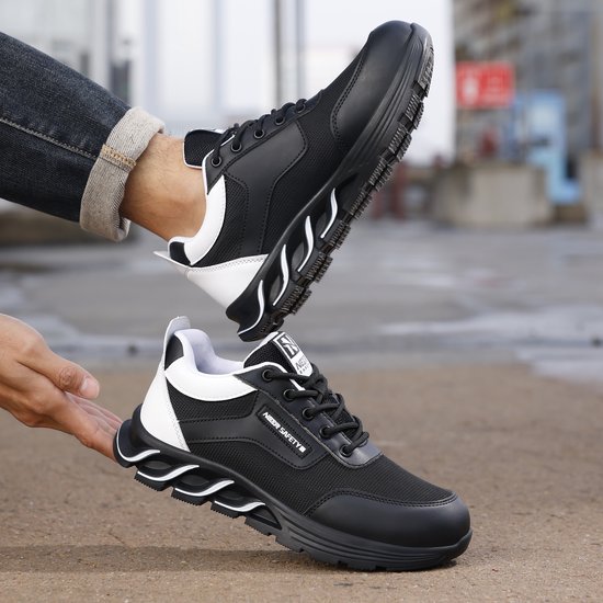 Chaussures de travail de Safety Nezr® pour femmes et hommes - Chaussures de sécurité - Imperméables/légères/élégantes/mode - Classe de sécurité S1P - Taille 38