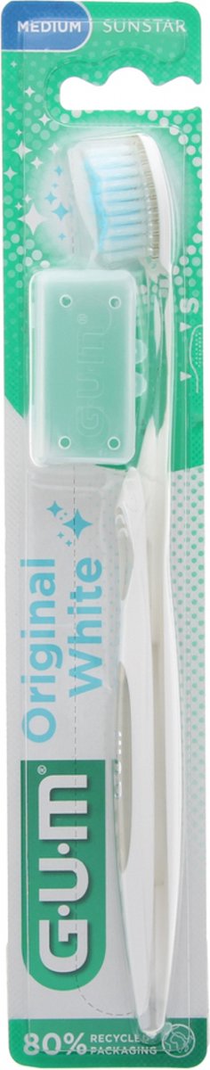 GUM Original White Tandenborstel Medium 563 (Kleur : Wit)