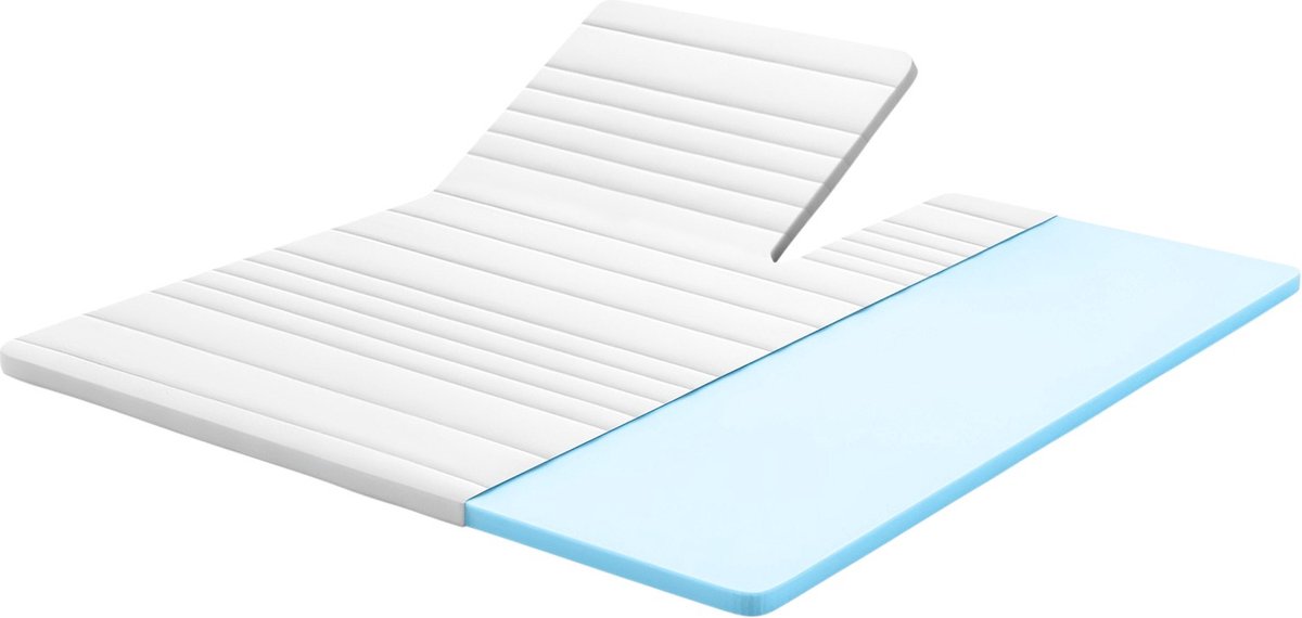 Densi - Splittopper - Split Topdek Matras - 160x200 - 7cm dik - Koudschuim - Afritsbare hoes - Premium hotelkwaliteit