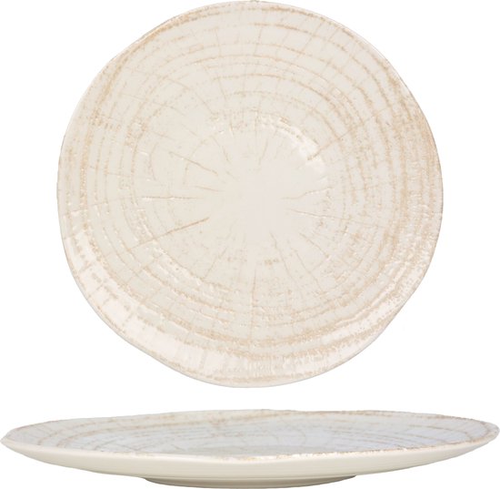 Lot De 2 Assiettes à Pâtes En Porcelaine Rinart - 27 Cm, Passe Micro-Ondes Et Lave-Vaisselle - Design Élégant