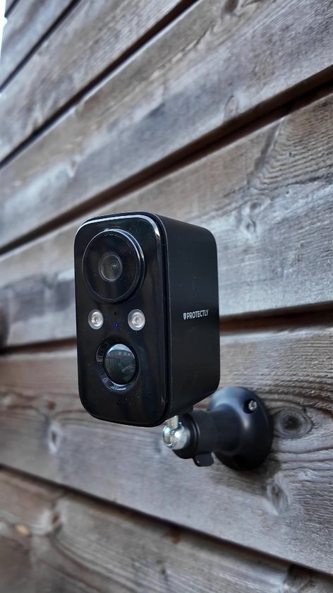 Protectly® Zonnepaneel - Geschikt voor Protectly Beveiligingscamera Draadloos Buiten en Binnen - Buitencamera - Buiten Camera Met Nachtzicht - Security Camera - Oplaadbaar 1.5W