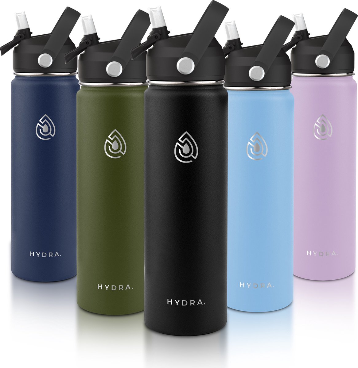 Hydra Essentials RVS Drinkfles 650ml - Dubbelwandig, 24u warm/koud thumbnail 6