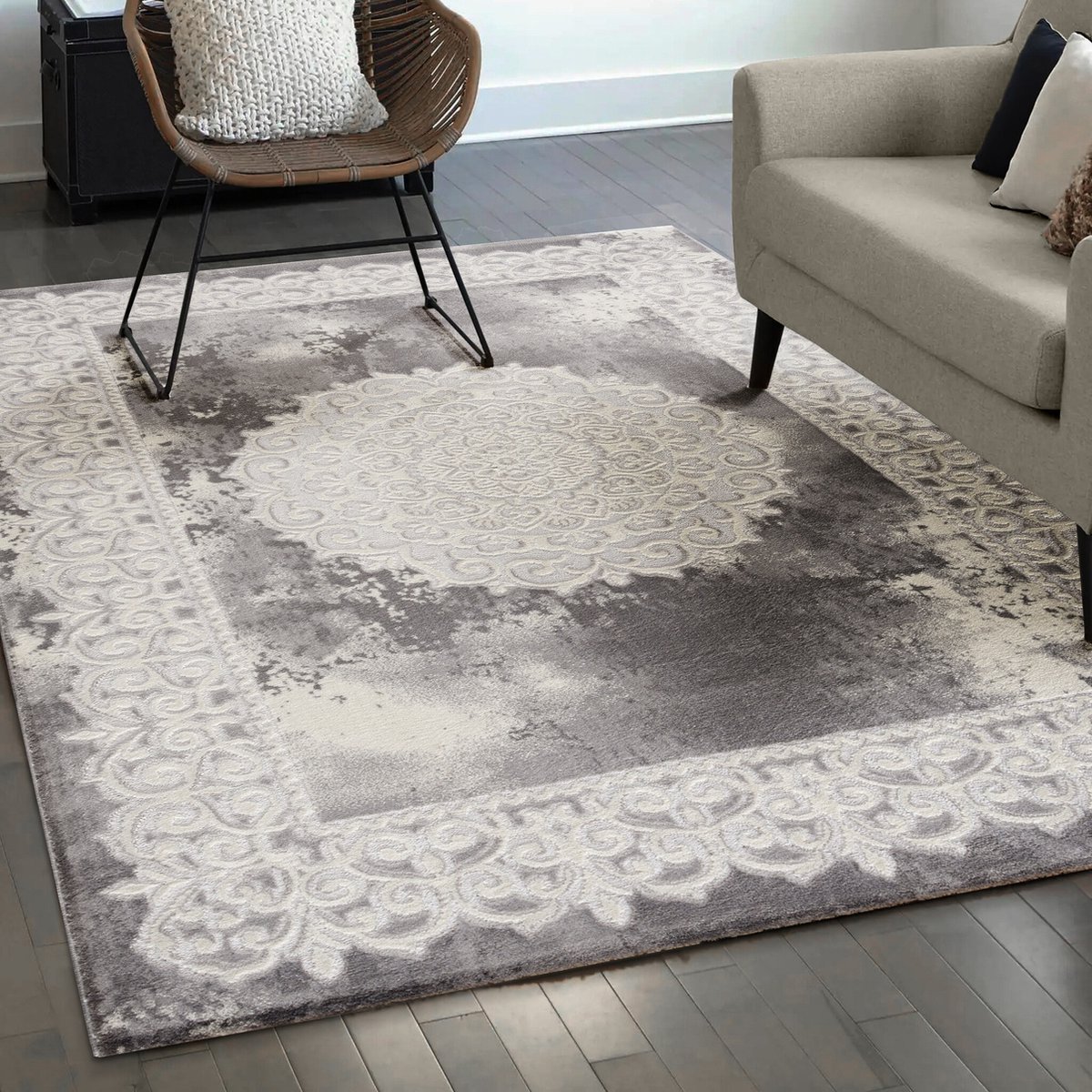 Harmony Oosters Vloerkleed Grijs- 200x280CM
