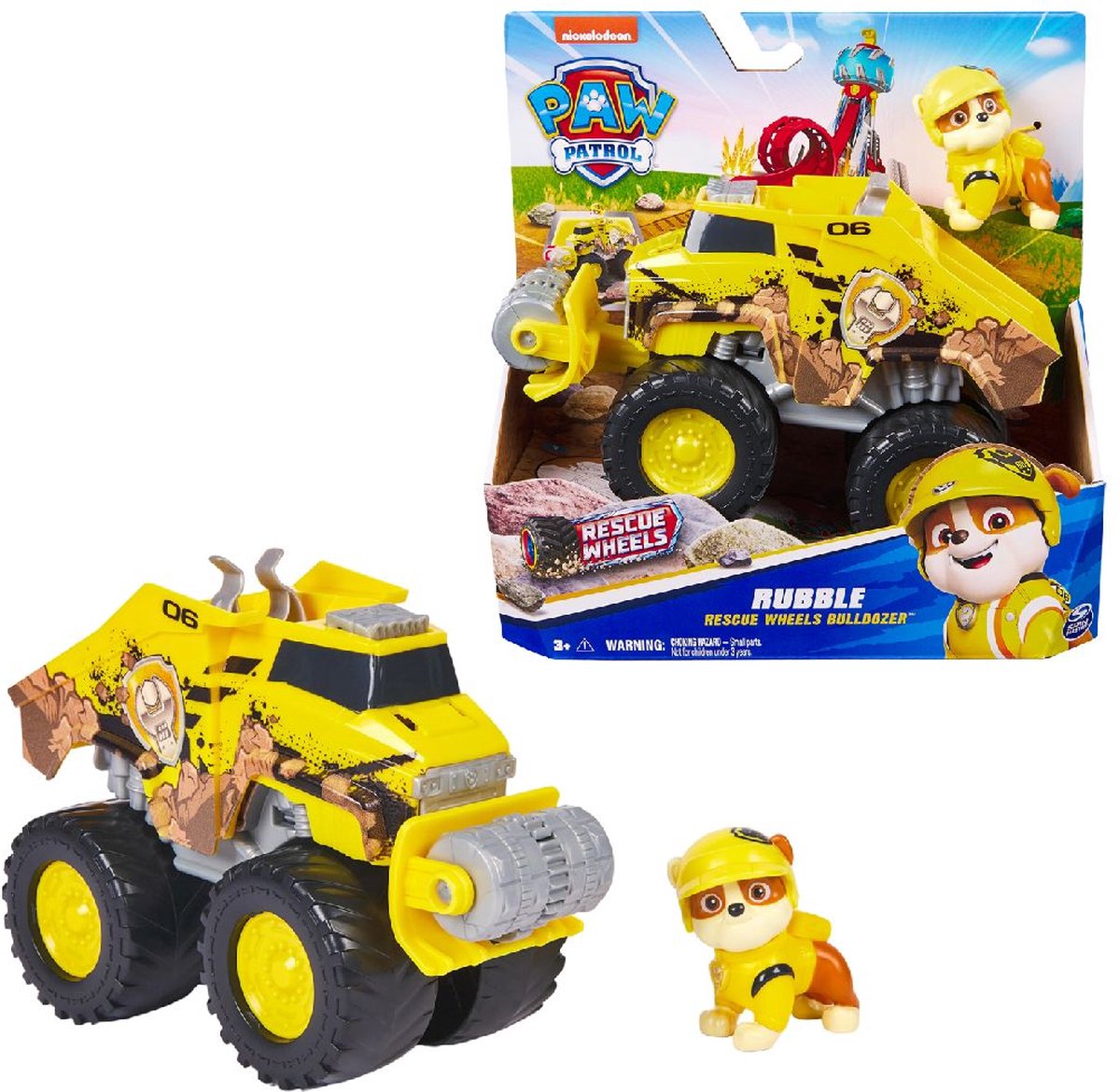 PAW Patrol Reddingswagens - Bulldozer met Rubble speelfiguur - Speelgoedauto — afbeelding 18
