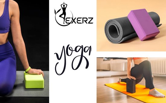 Mrs. Jones Collection Yoga Blokken - 2 stuks - Hoge dichtheid EVA Foam - Comfortabel - Anti-slip - Lichtgewicht - Reisvriendelijk - Pilates .