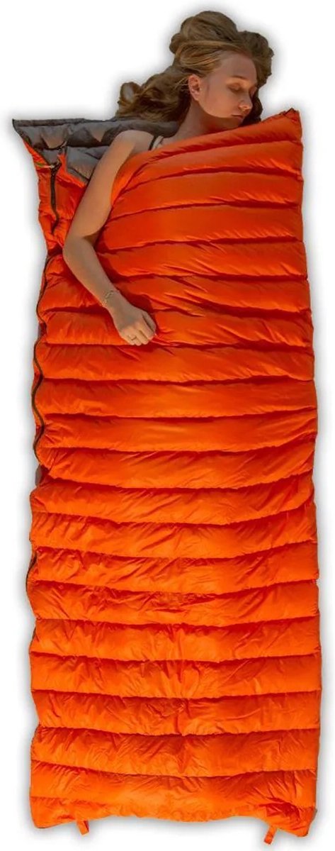 LOWLAND OUTDOOR® Donzen slaapzak - Super compact blanket - 210 x 80 cm - 590gr +8°C van LOWLAND OUTDOOR — afbeelding 4
