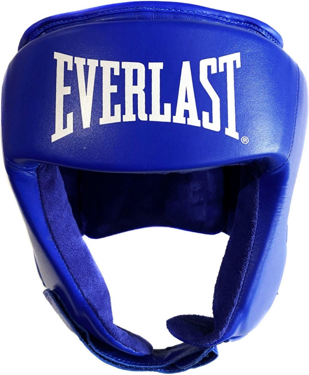 Everlast Amateur Competition Headgear, Blue M