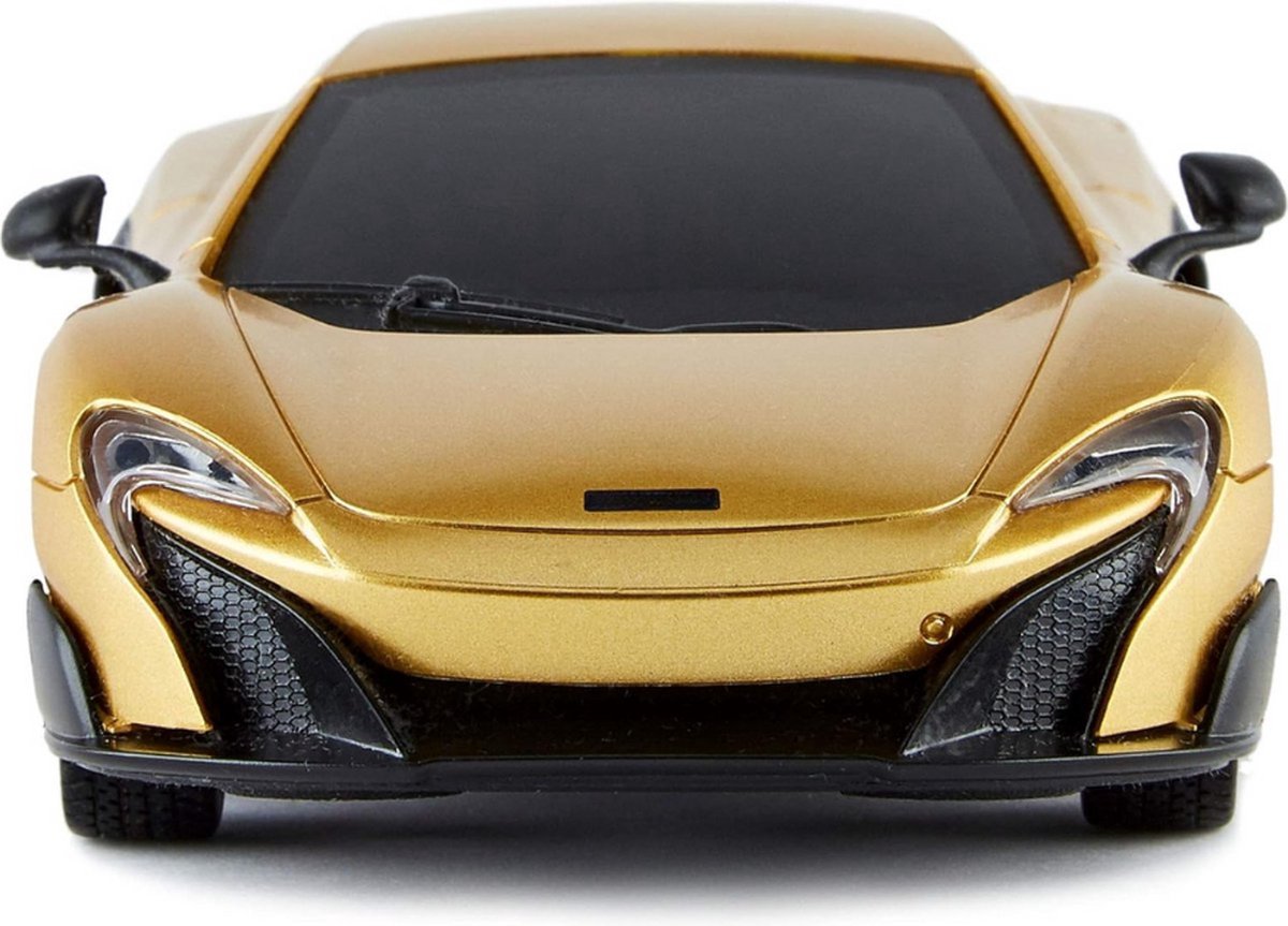 McLaren 675LT Speelgoed - Autospeelgoed - Speelgoed Voertuig - McLaren 675LT met Afstandsbediening - met Lichten - Goud - Op afstand bestuurbare Auto - Cadeau voor Jongeren/Kinderen