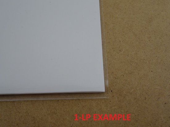 LP Hoezen 50 Stuks glashelder - Stevige 90 micron kwaliteit - Crystal Clear - Buitenhoezen - Vinyl platen - Beschermhoezen - Ultra helder - Record sleeves - 12 inch — afbeelding 4