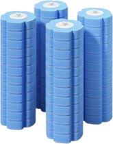 Ucaimao wegwerp toiletborstel, set van 2 met verlengde steel en houderset wc -borstels, klosborstel met 48 stuks reiniger navullingen voor badkamerreiniging, wastafel, badkuip - blauw (oceaan frisse