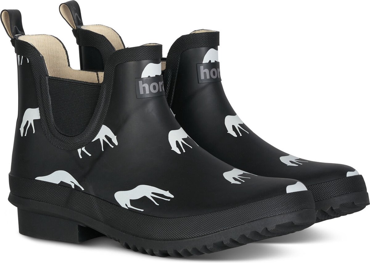 Horze Billie Rubber Jodhpurs met print dames Black
