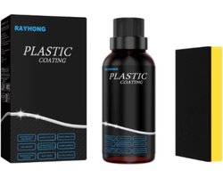 TLVX Bumper herstellen - Zwarte kunststof hersteller auto - Cockpit renoveren - Plastic Coating bescherming - 50ML