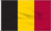 Scoby - Belgische Vlag - Belgian Flag - België - 90x150cm - Original Colors - Strong Quality - Inclusief Bevestigingsringen