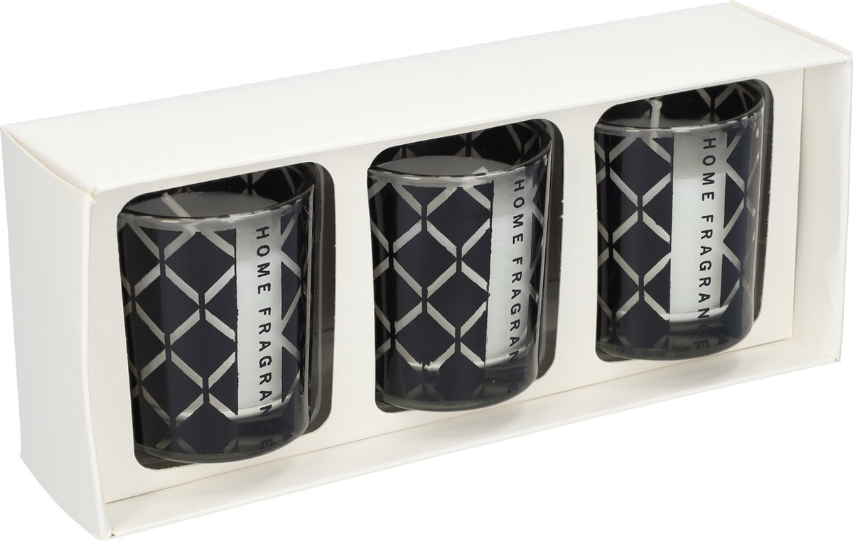 Kaarsen - Geurkaarsen in glas - Sfeerverlichting met een heerlijke geur - In een set van 3 - Een luxe geschenkset voor zowel mannen als vrouwen - Verschillende kleuren en geuren - Compacte en kleine kaarsjes - Ideale sfeermakers in huis! - Cross — cadeau in Wonen & Interieur - foto 2