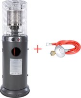 Bol.com Sunred - Propus - Gas lijn - Grijs - Staand model - Terrasverwarmer - Gas - 10000 W – Verschillende standen – Piezo onts... aanbieding