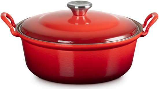 Le Creuset Braadpan Faitout Tradition Kersenrood - ø 24 cm / 3 Liter