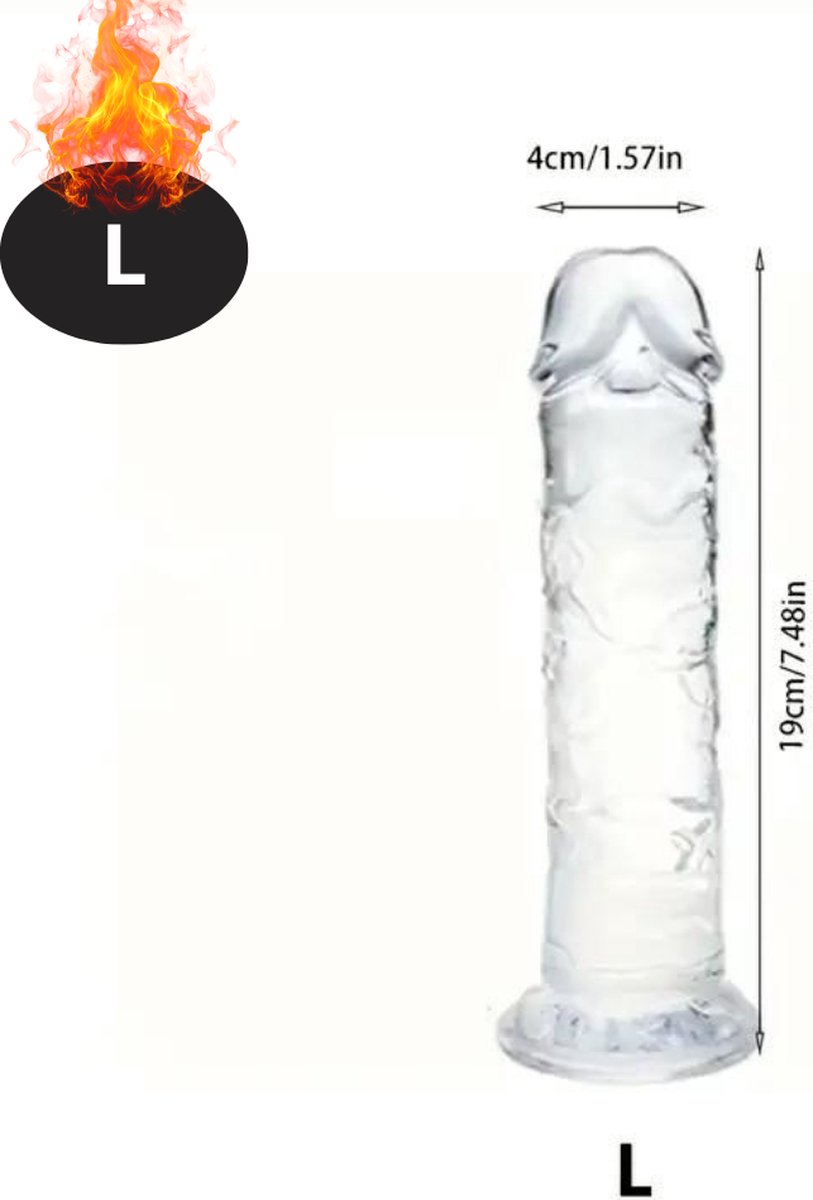 Goedkoopste Bovista Dildo - Anaal - Met Zuignap - Siliconen - Sex Toys - Voor Mannen & Vrouwen - Voor Koppels - Couples - L