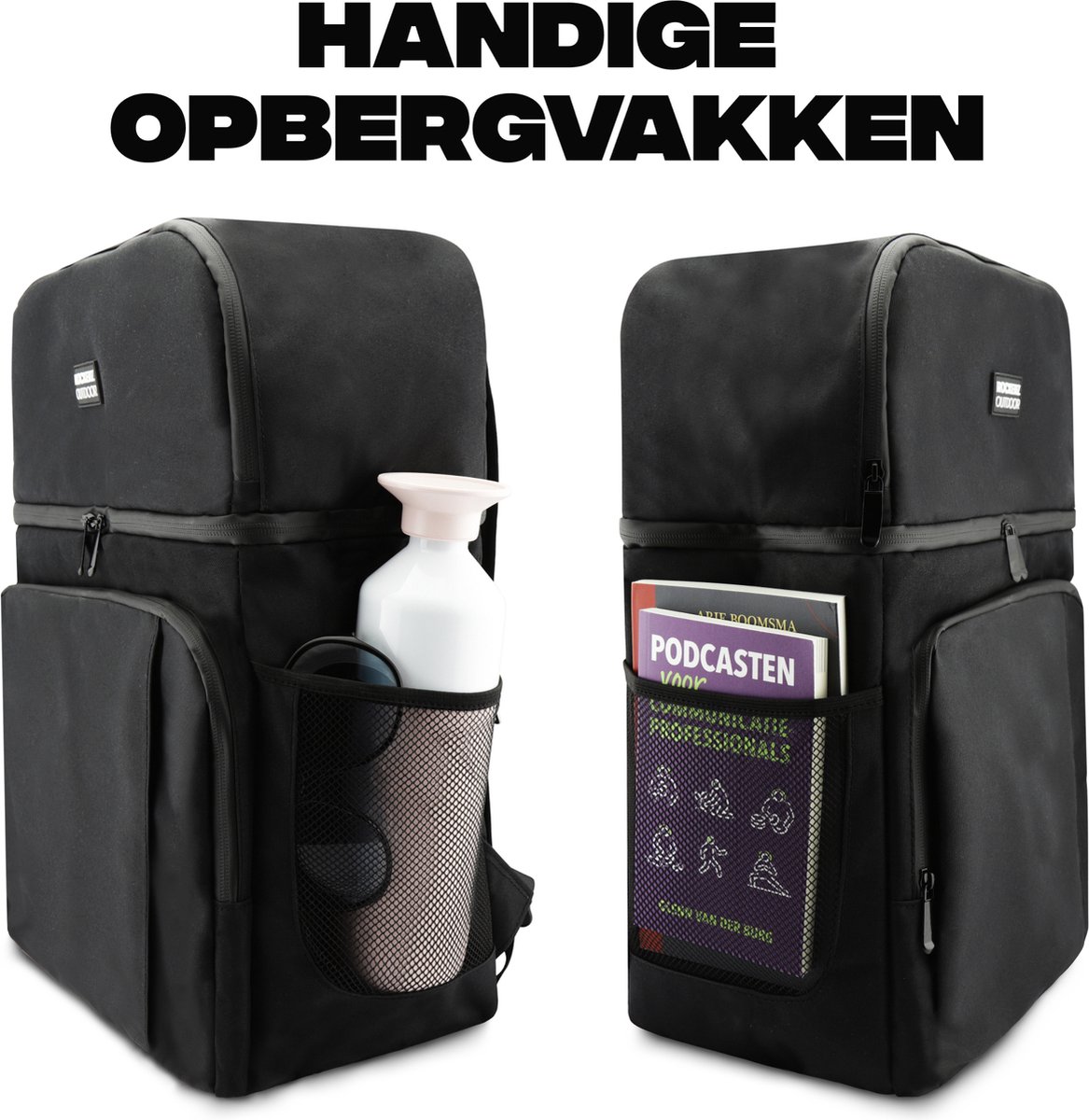 Rockerz Koeltas rugzak - 4 laags geïsoleerde - Incl. 4 koelelementen - 28 liter - Lunchtas - Picknicktas - Capaciteit voor 40x 33 cl blikken of 25x 33 cl flesjes - Slijtvast en duurzaam materiaal - Waterdicht en vuilafstotend - Kleur: Zwart — cadeau in Sport & Outdoor - foto 3
