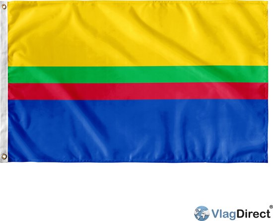 VlagDirect - Drapeau Appingedam - Drapeau de la municipalité d'Appingedam - 90 x 150 cm.