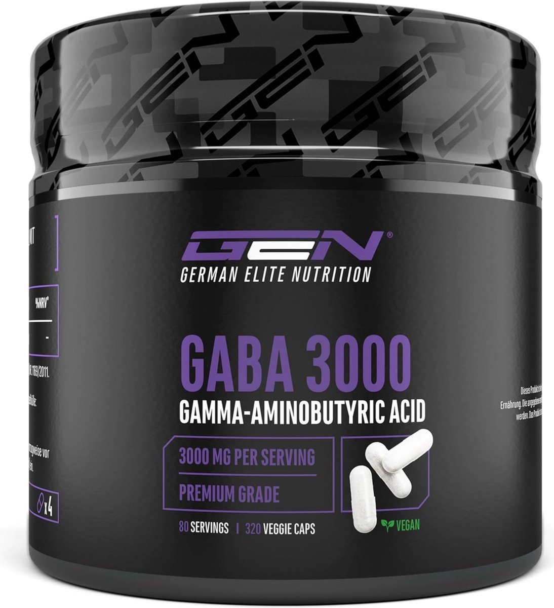 Goedkoopste GABA 3000 - 320 capsules a 750 mg - Gamma Aminoboterzuur - Hoge dosering met 3000 mg per dagelijkse portie - Aminozuur - Premium kwaliteit