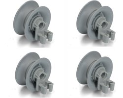 4pcs - roue du panier supérieur - roue du panier roues du panier lave-vaisselle - 00165313 - 00611666 - convient pour Bosch Siemens Atag Balay Neff