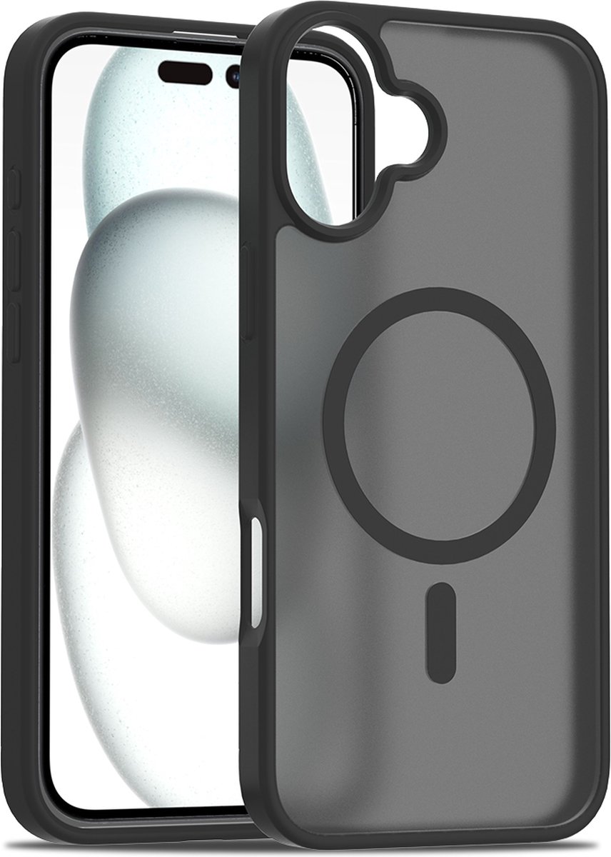 iPhone 16 Plus hoesje - Magsafe compatibel - Zwart