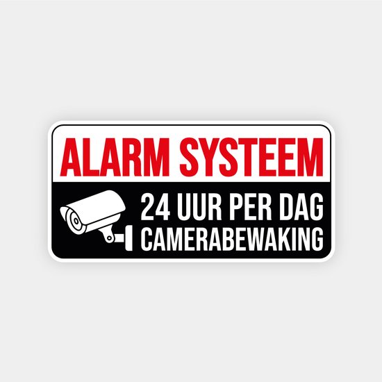 13 Stuks Alarm Beveiligingsstickers - Inbraakpreventie Waarschuwingsstickers Set AD13