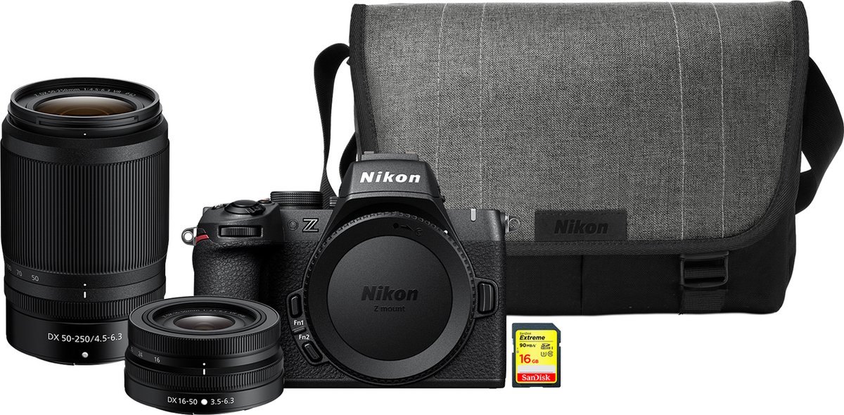 Nikon Z50 II Starterskit + 16-50mm + 50-250mm
