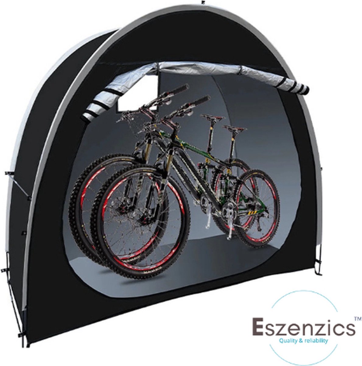 Eszenzics™ Fietshoes XL - Waterdicht Oxford doek - Compact ontwerp - Robuust en licht - Opbergtent - Opslag - Schuur - 200x80x165cm - Opbergbox