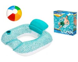 Top 10 Opblaasbare Waterhangmatten en Drijfstoelen 2026: Bestway Opblaasbare Drijfstoel met Strandbal