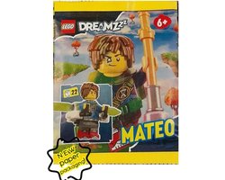 Lego Mateo met jetpack minifiguur, Dreamzzz, exclusive minifiguur zeldzaam Lego lego paper bag, foilpack