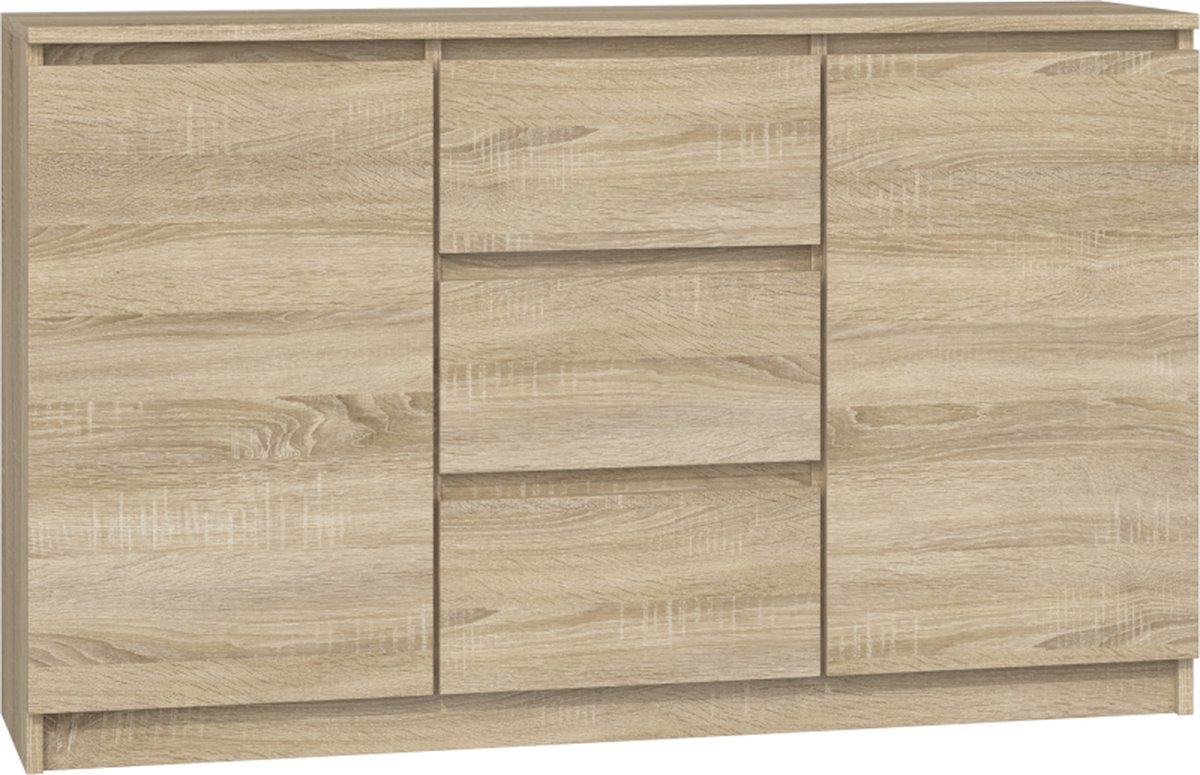 kledingkast - Ladekast 120cmx75cm sonoma