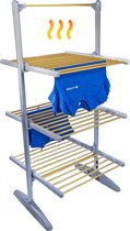 Elektrische Droogtoren met Verwarming 300W - Wasrek - Elektrisch Droogrek - Wit - Silvergear