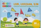Gladi Tiles 28 Stuks Magnetisch Speelgoed Uitbreidingsset - Magnetic Tiles - STEM Speelgoed voor 3 t/m 12 Jaar - Magnetische Tegels - Educatief Bouwspeelgoed - Speelgoed Cadeau