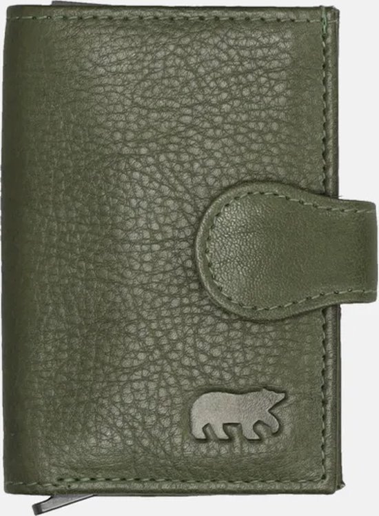 Bear Design Elsie Porte-carte de crédit / porte-cartes / portefeuille - Vert olive