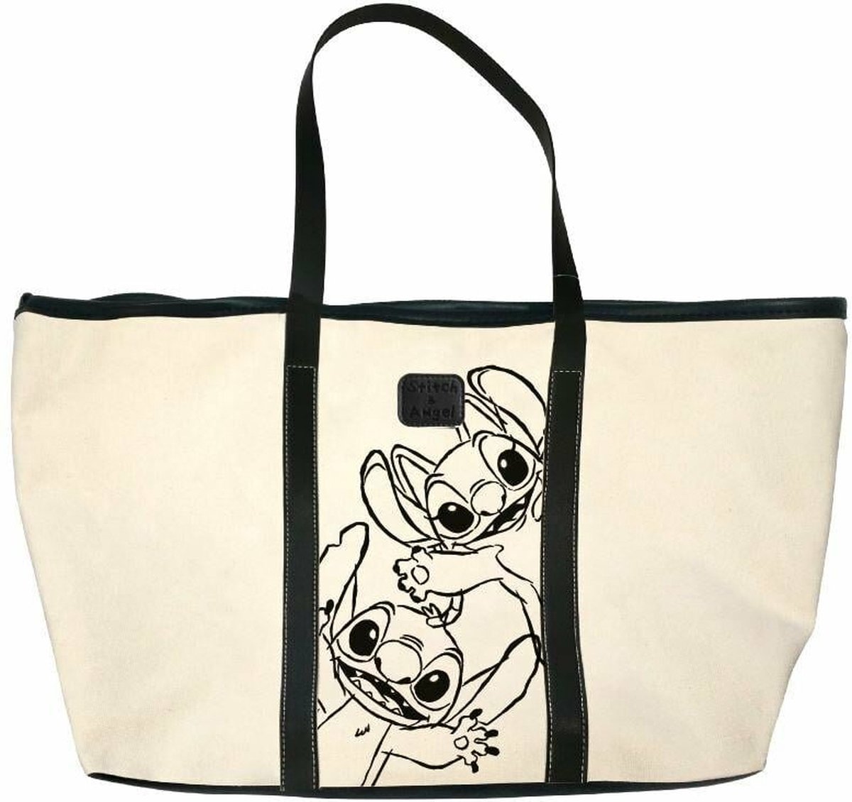 STITCH & ANGEL - Canvas Bag - 35x31x20cm - Handtas
