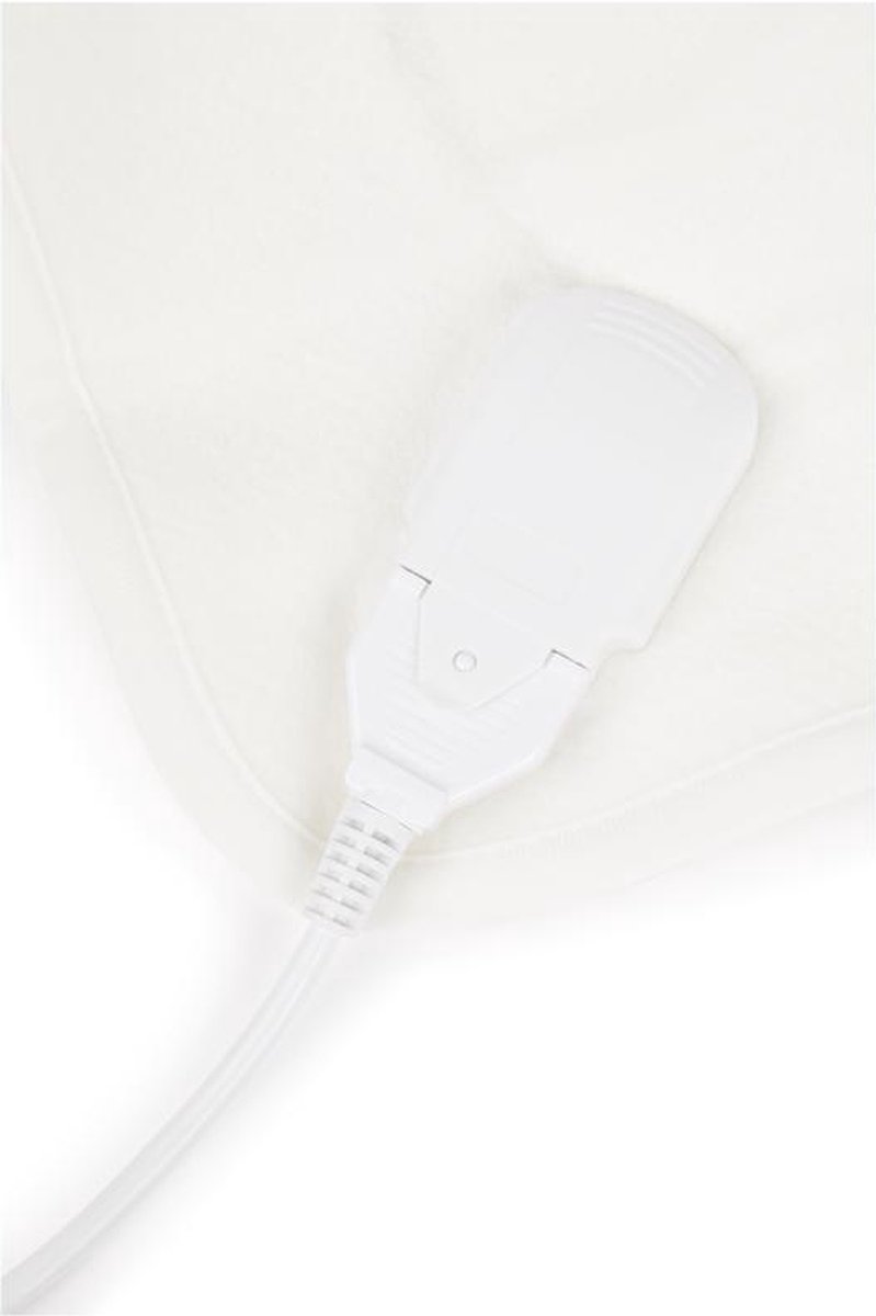 Afbeelding 2 van Fameilleur-elektrische onderdeken-2 persoons- Met 2 afzonderlijke schakelaars, 3 warmtestanden en verlichting- 3 warmtestanden- schakelt automatisch uit na 180 minuten- geschikt voor 2 personen- Polyester vlies- wit onder deken- dekens- bed- opwarmde
