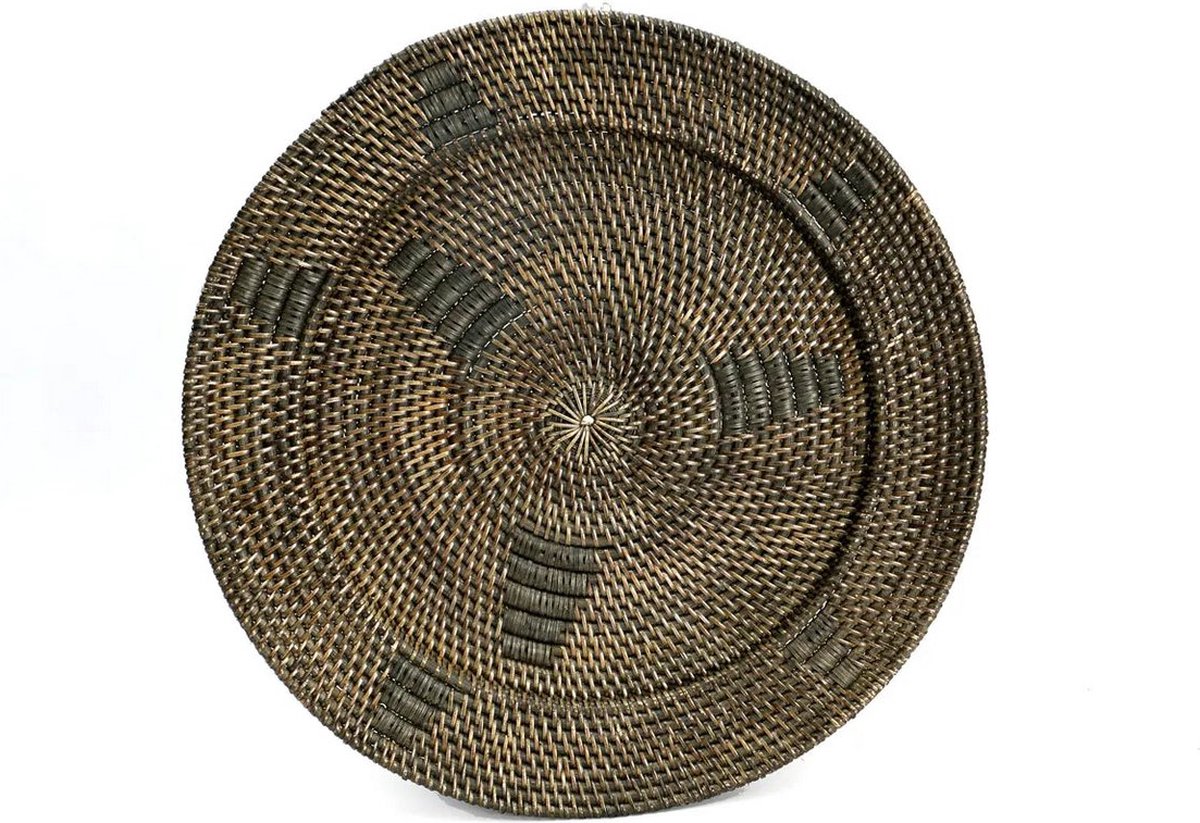 The Jasmine Plate - Wanddecoratie - Etnisch display - Natuurlijke sfeer - 30 cm x 30 cm x 5 cm