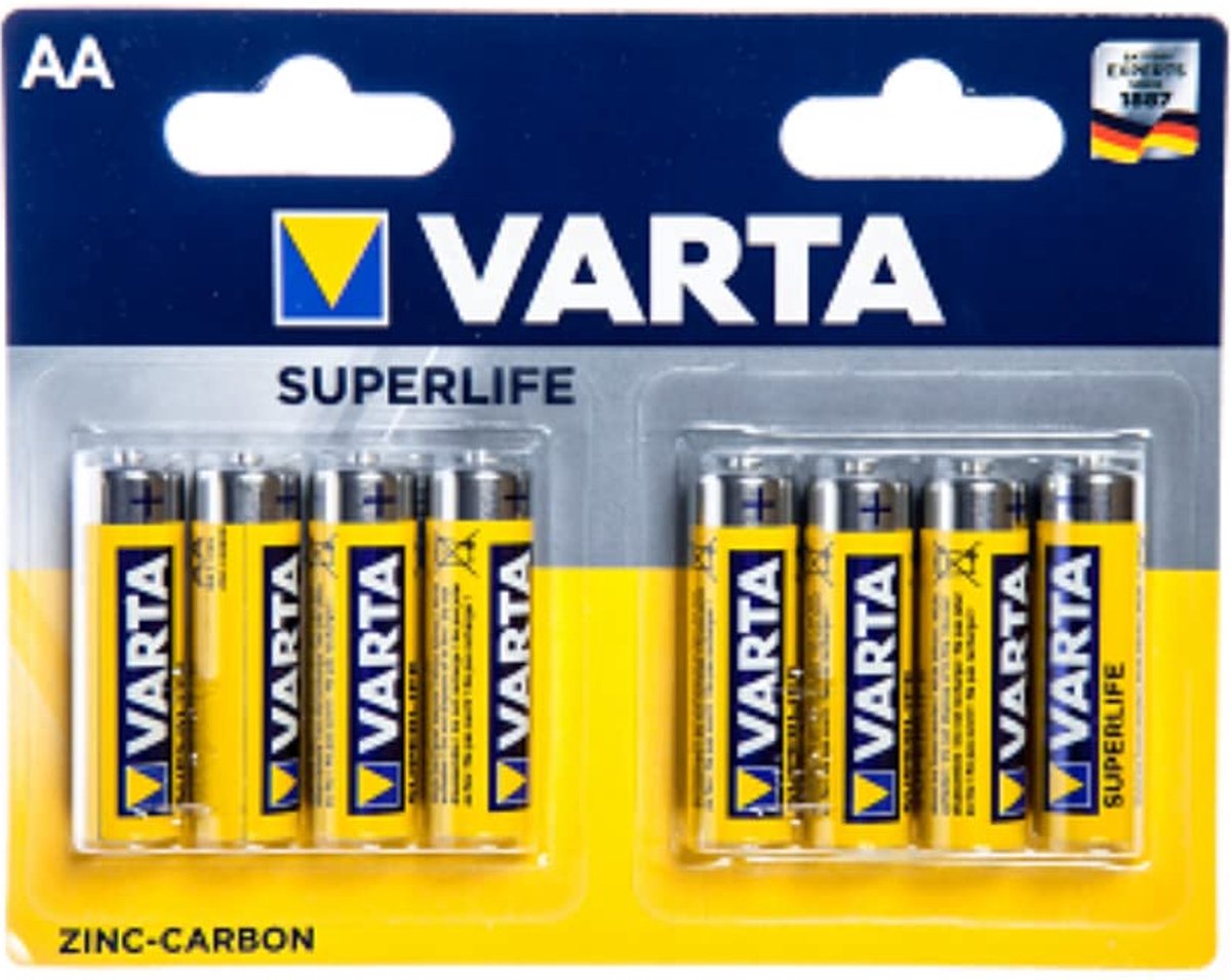 Varta Batterijen Aa Superlife R06 1,5v Zink-carbon 8 Stuks