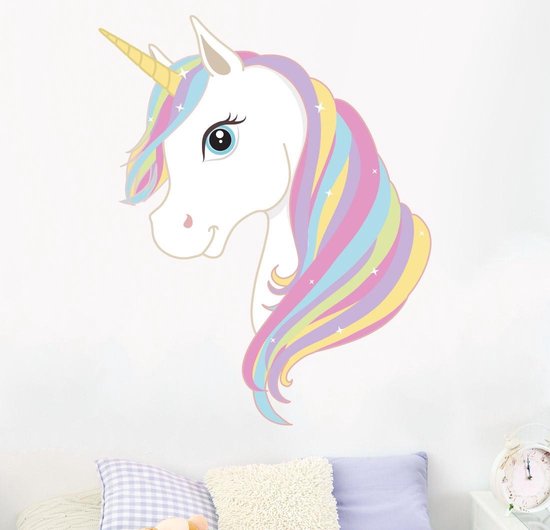 unicorn | Eenhoorn kinderkamer muurdecoratie | Wanddecoratie meisje unicorn |