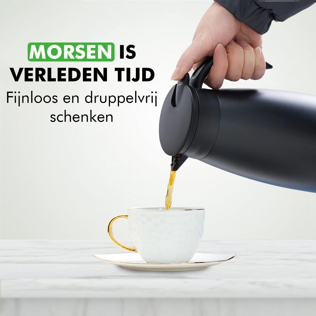 Travelhawk Thermoskan - 2 Liter - Isoleerkan - Zwart - Koffie - Thee - Voor warme en koude dranken — cadeau in Koken & Dineren - foto 6