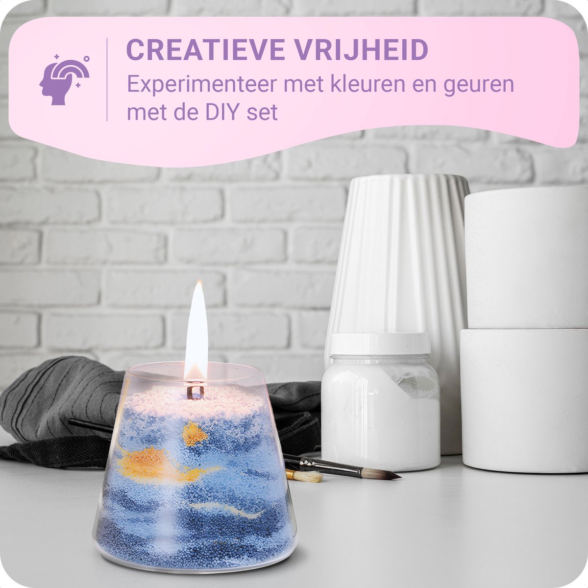 JT Products Zand Wax Kaarsen Maken Set - Kaarsenzand - Sand Wax - Starterspakket - Kaarsen Maken Voor Volwassenen - Candle Making Kit - Zelf Kaarsen Maken - DIY - Creatief — afbeelding 2